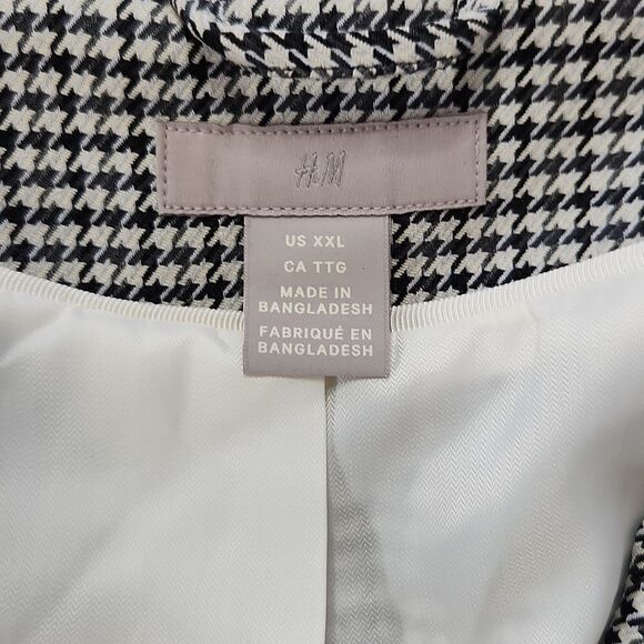 H&M Houndstooth Fitted Blazer - Picture 2 of 14